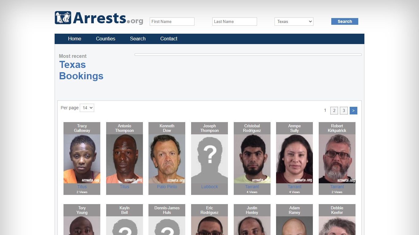 Texas Arrests and Inmate Search